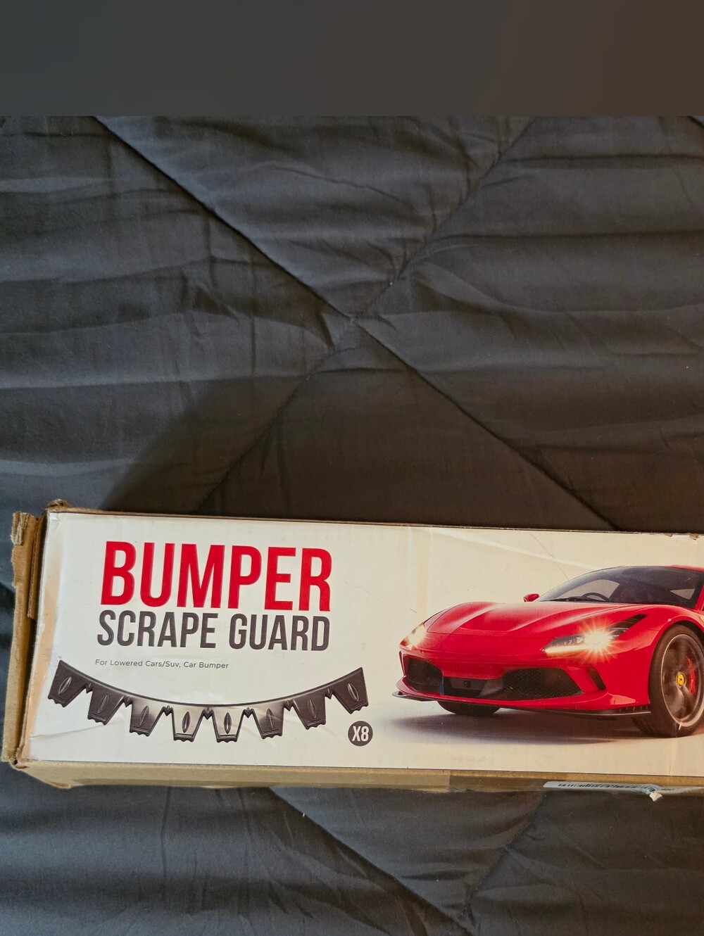 Bumper Scrape Guard - Black Protective Car Bumper Strip